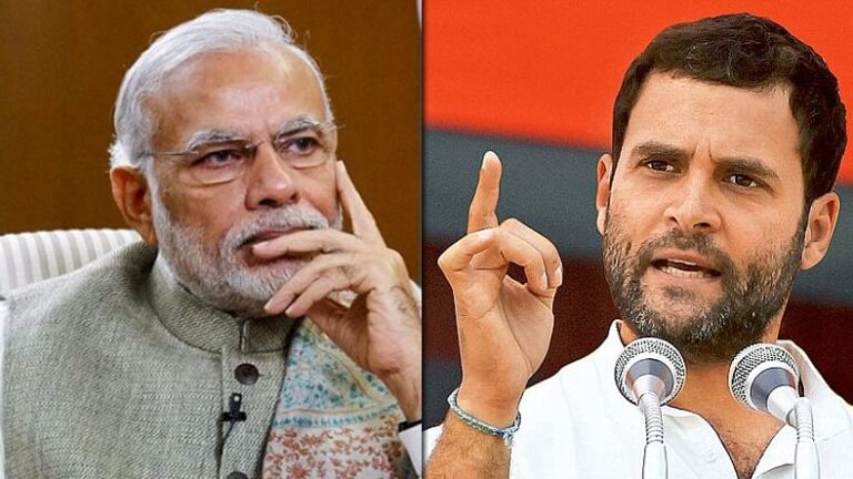 Congress leader Rahul Gandhi has sharply criticized Modi