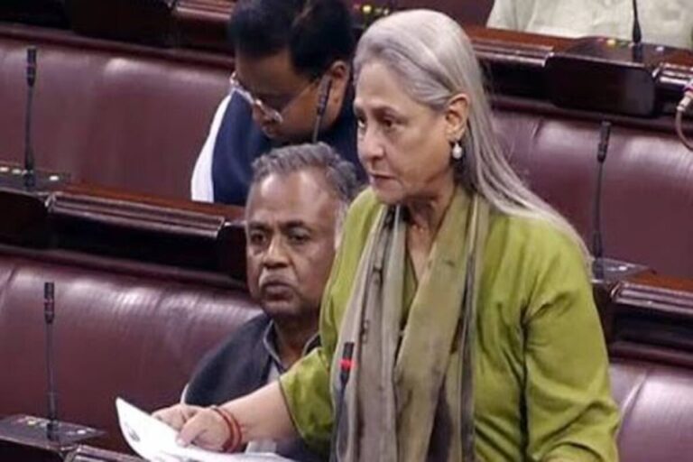 Jaya Bachchan distributes chocolates and papad in parliament