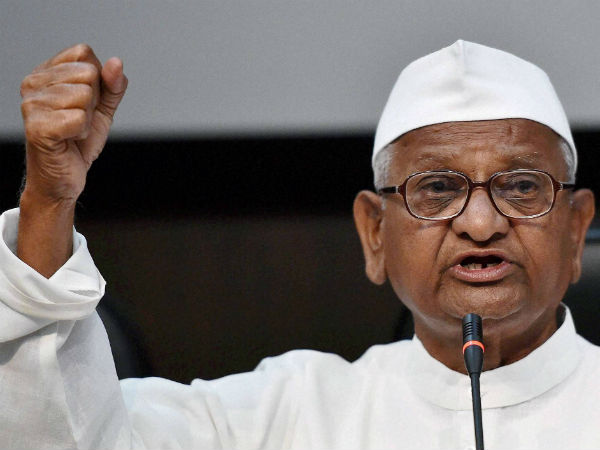 Anna Hazare angry the government sale wine in grocery stores