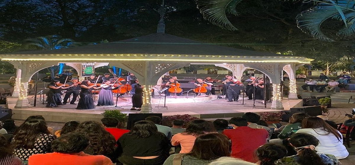 Cooper's Bandstand Commencement of NCPA at the Park Music Arts Festival