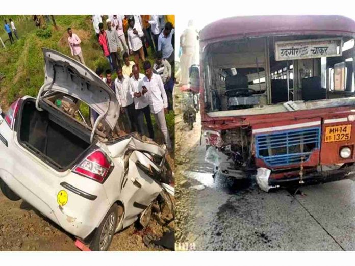 Latur Accident News five dies in accident