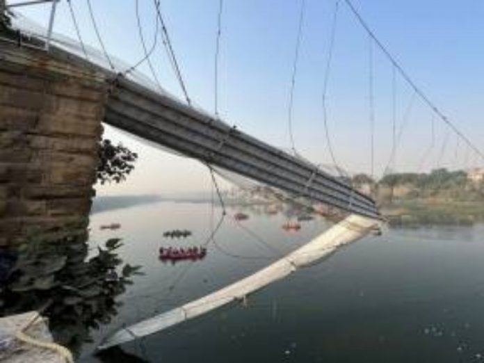 Nine persons including company officials arrested in Morbi bridge disaster