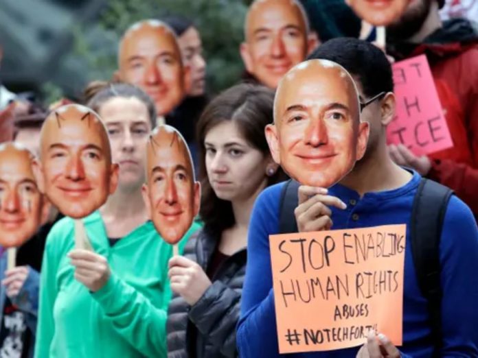 Amazon Workers protest against work environment; treated like slaves