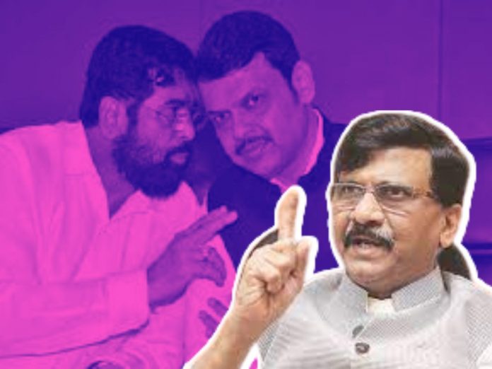 Sanjay Raut Criticism Shinde-Fadnavis government is like a buffalo sitting in water