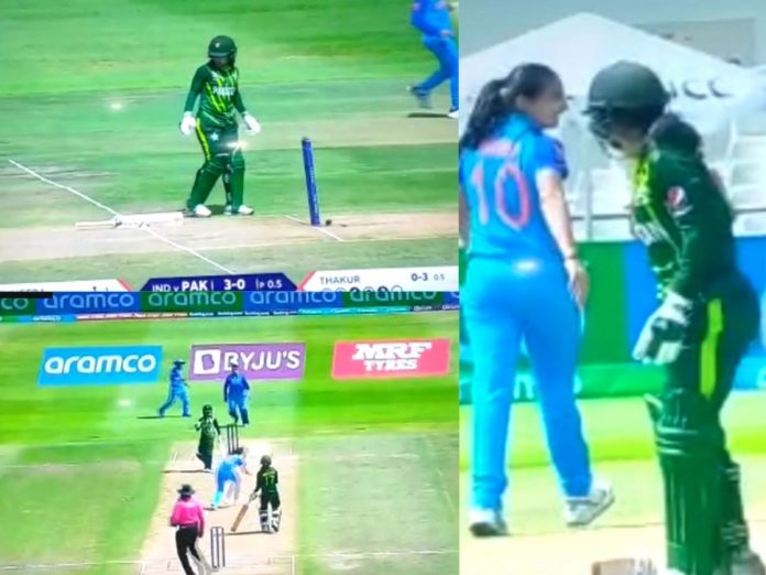 Renuka Thakur hit on private part Pakistani player got injured