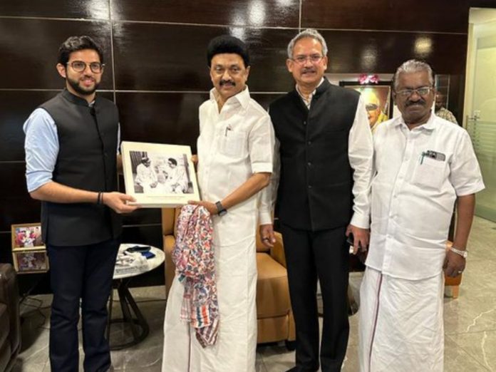 Aditya Thackeray meets Tamil Nadu Chief Minister MK Stalin