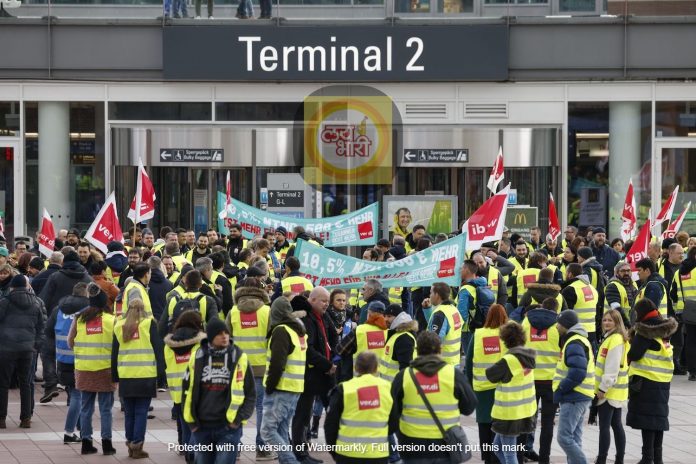 Germany Standstill EVG Vardi Union Transport Strike Biggest in Decade