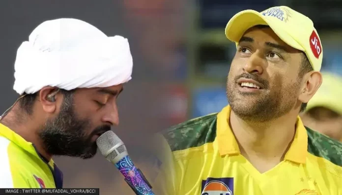 IPL 2023: Arijit bowed and touched Dhoni's feet!