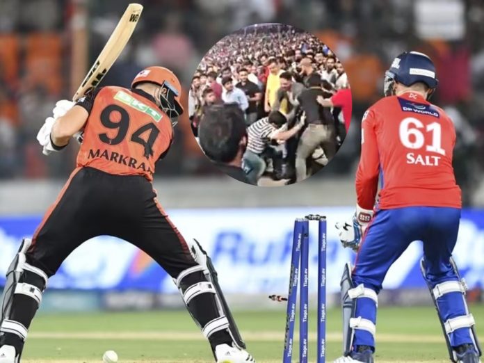 IPL 2023 : Clashes between fans during SRH vs DC match; Video Viral
