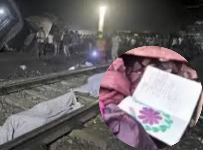 Odisha Train Accident after found on tracks notebook of love poems