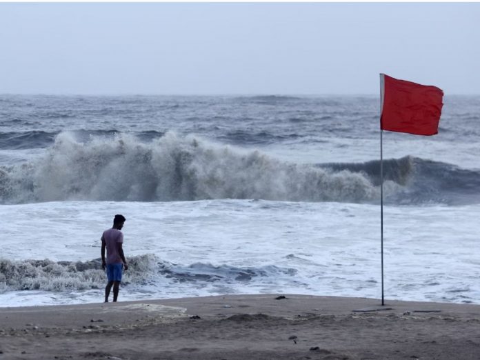 A red alert has been issued in Gujarat due to Cyclone Biparjoy