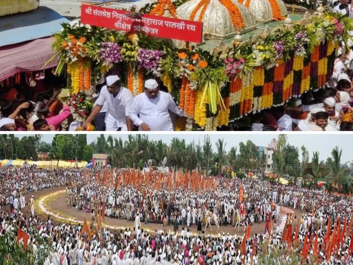 sant nivrutinaths palkhi at Shrigonda Sant Eknath Maharajs second ringan sohala will held today