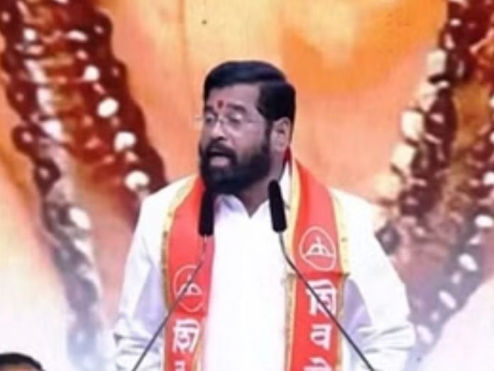 Eknath Shinde criticized Uddhav Thackeray on Shiv Sena vardhapan din