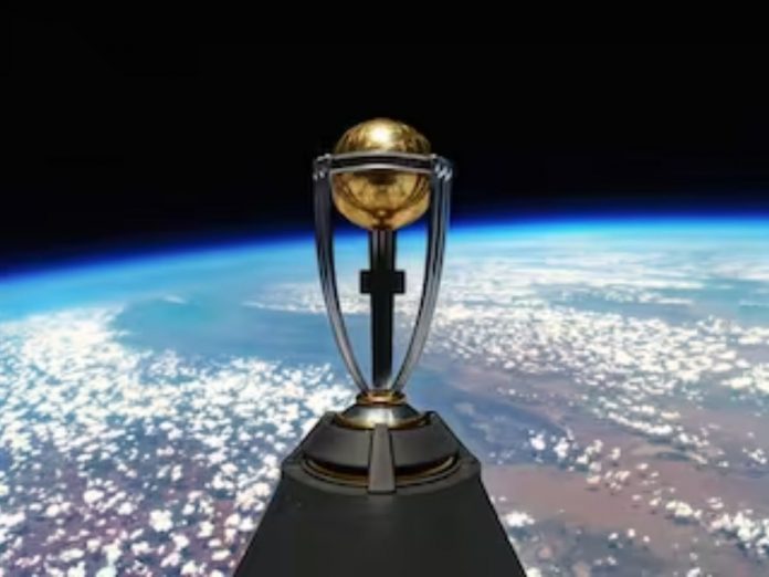 ODI World Cup Trophy Hosted Live From Space, See Photos