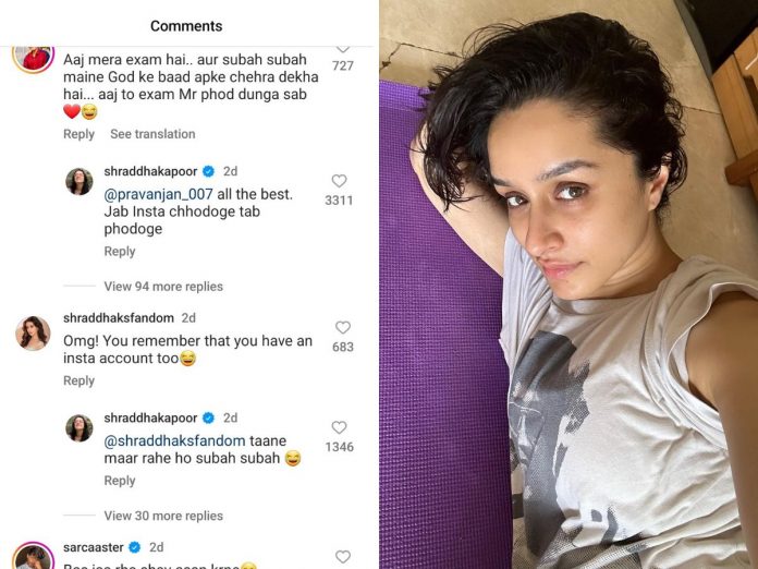 Shraddha Kapoor advised fan to leave Instagram to concentrate on his exam