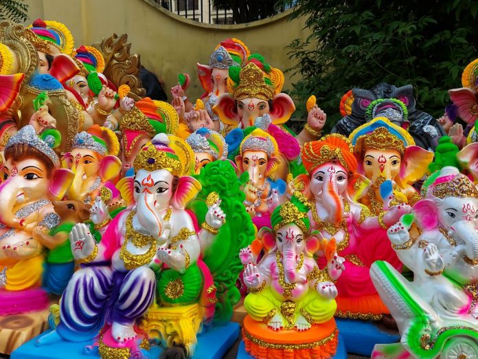 Ganeshotsav 2023 Kolhapur Ganpati Idol makers to send more than 1 lac idols to neighbourhood states