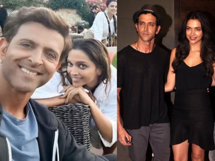 Hrithik Roshan and Deepika Padukone pictures leaked from shooting set of Fighter