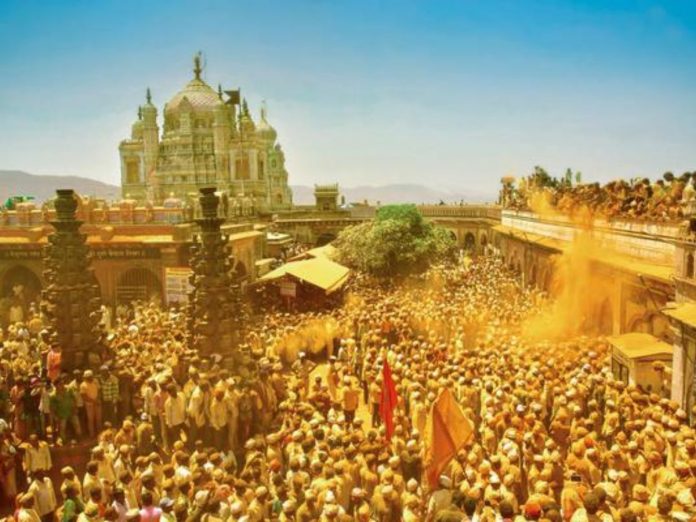 Malhargad Dasara Mahamelava organized on Dasara Festival at Jejuri Khandoba Temple, Pune