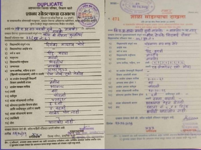 Maratha-kunbi Caste Mention On Leave Certificate At Pune