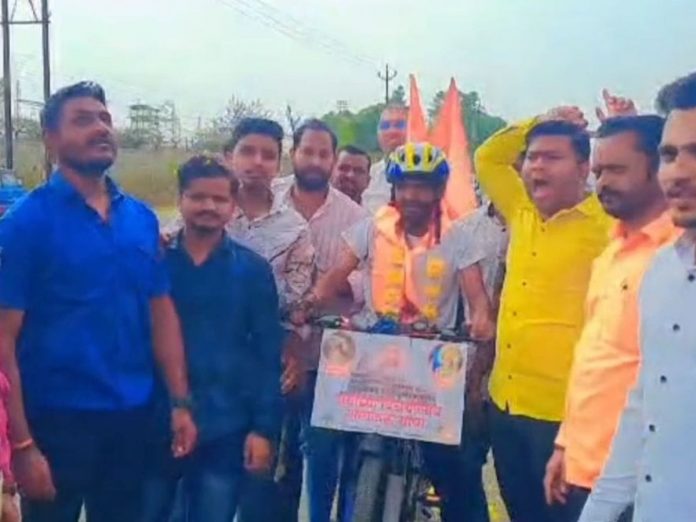 Pune To Ayodhya by cycle young Ashish dusane