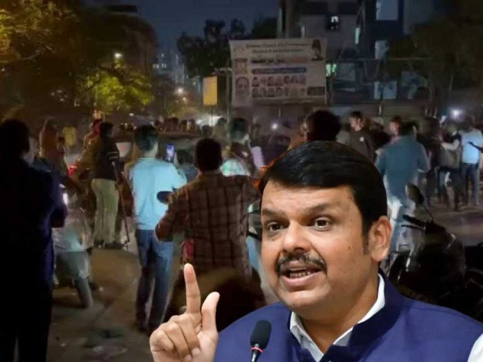devendra fadanvis Aggressive On mumbai meera road muslim peoples Attack on hindu