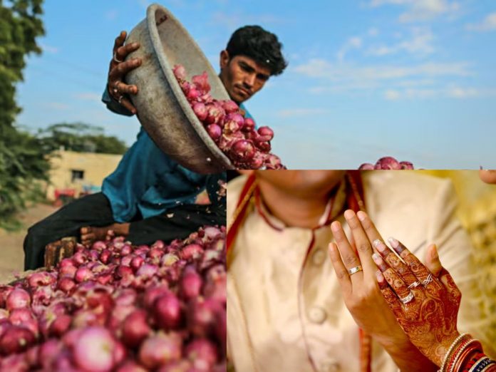 Due to ban on Export of Onion marriage of farmers children stopped
